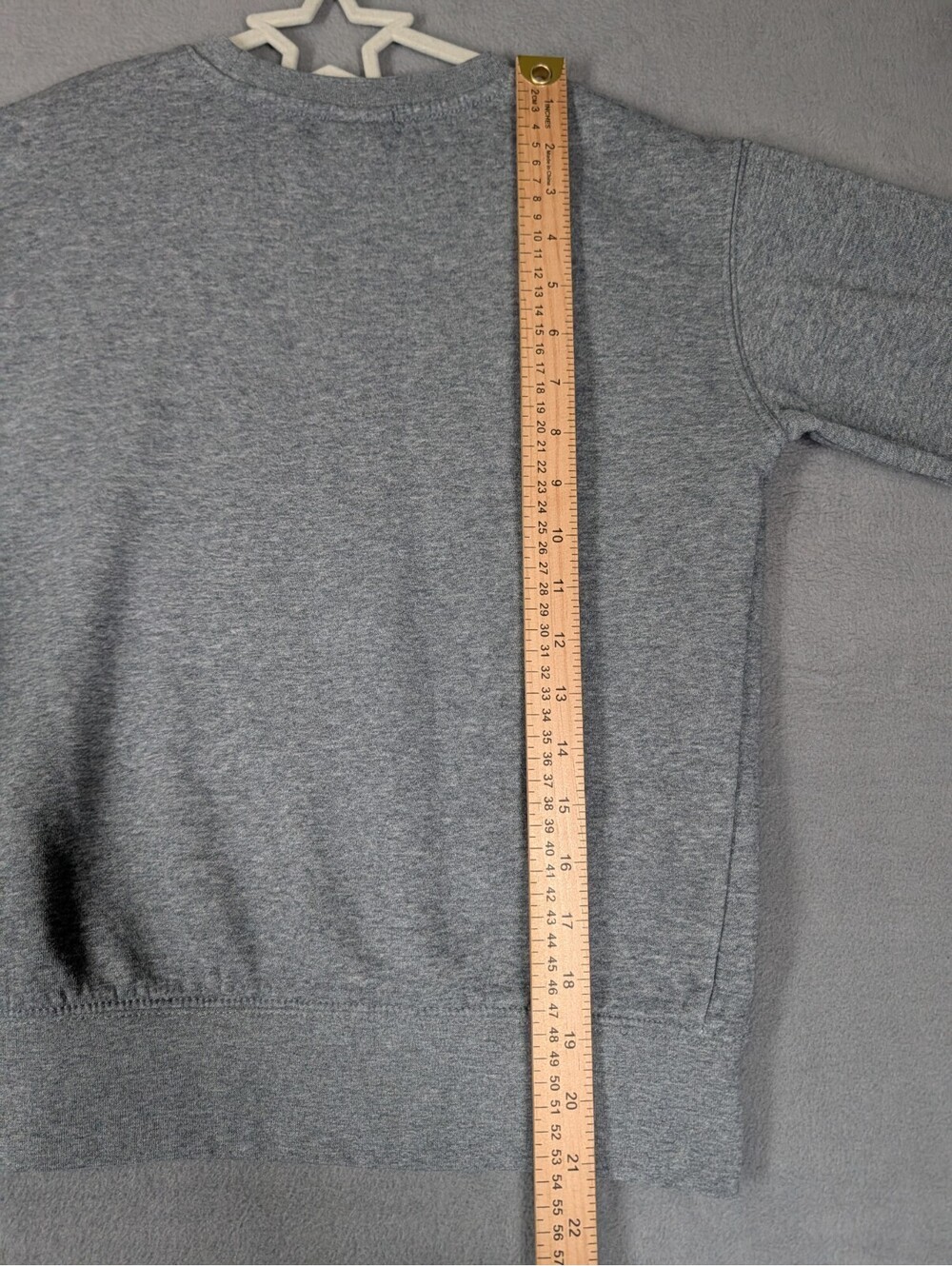 Jordan Boys Medium 10/12 Heather Gray Jumpman Crewneck Sweatshirt Pullover Youth - Picture 6 of 7